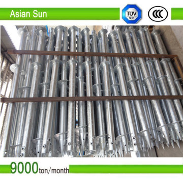 Galvanized Ground Screw Pile for Solar Mounting Construction